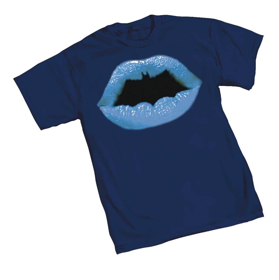 Batman Lips Symbol T-Shirt Large