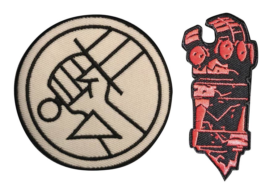 Hellboy BPRD Logo & Right Hand Of Doom Patch 8-Piece Assortment Case