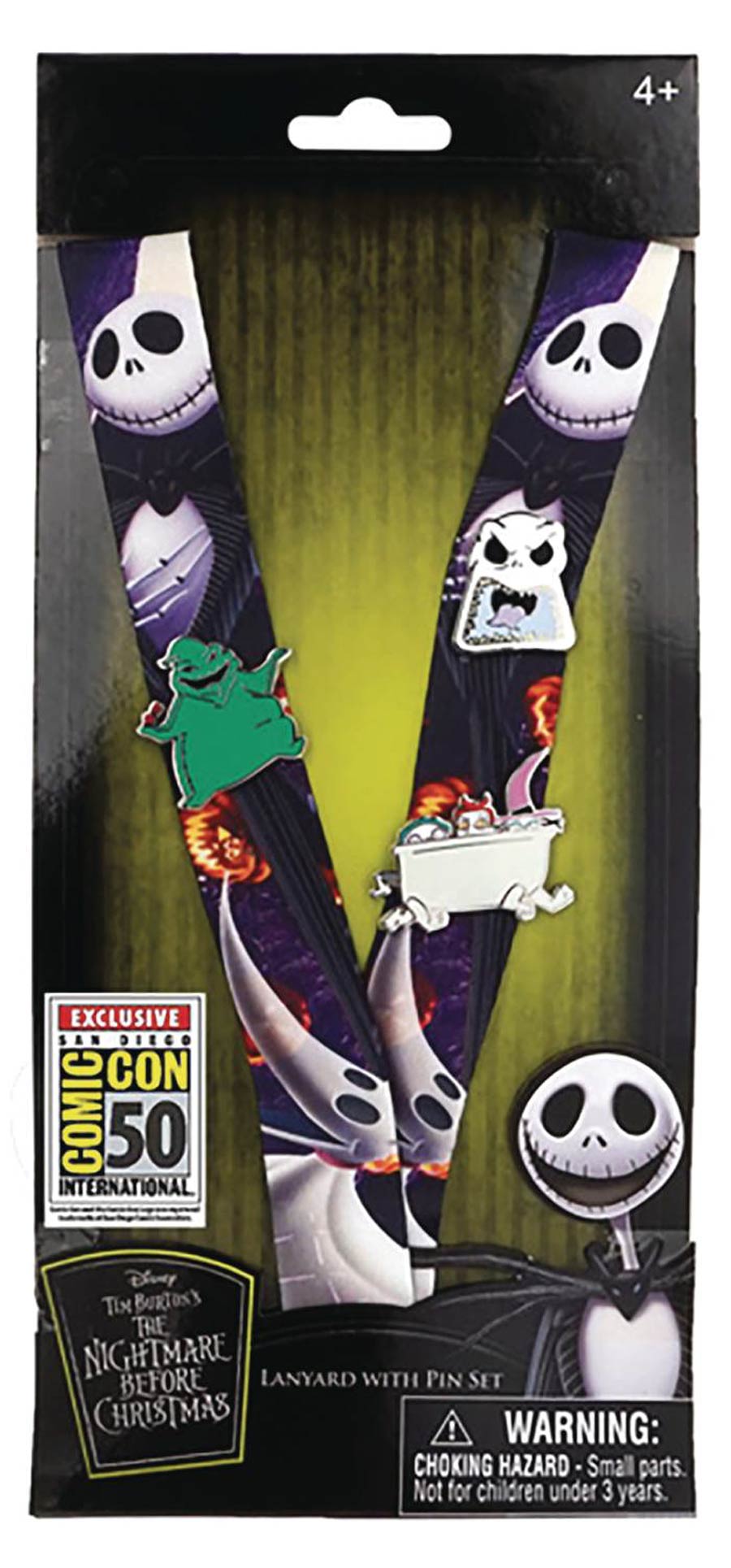 Nightmare Before Christmas Convention Exclusive Lanyard With 3-Piece Pin Set