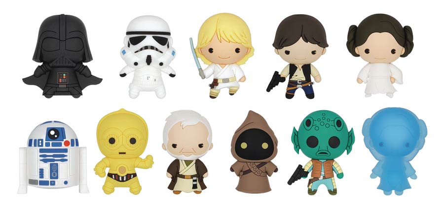 Star Wars 3D Foam Bag Clip Series 1 Blind Mystery Box 24-Piece Display