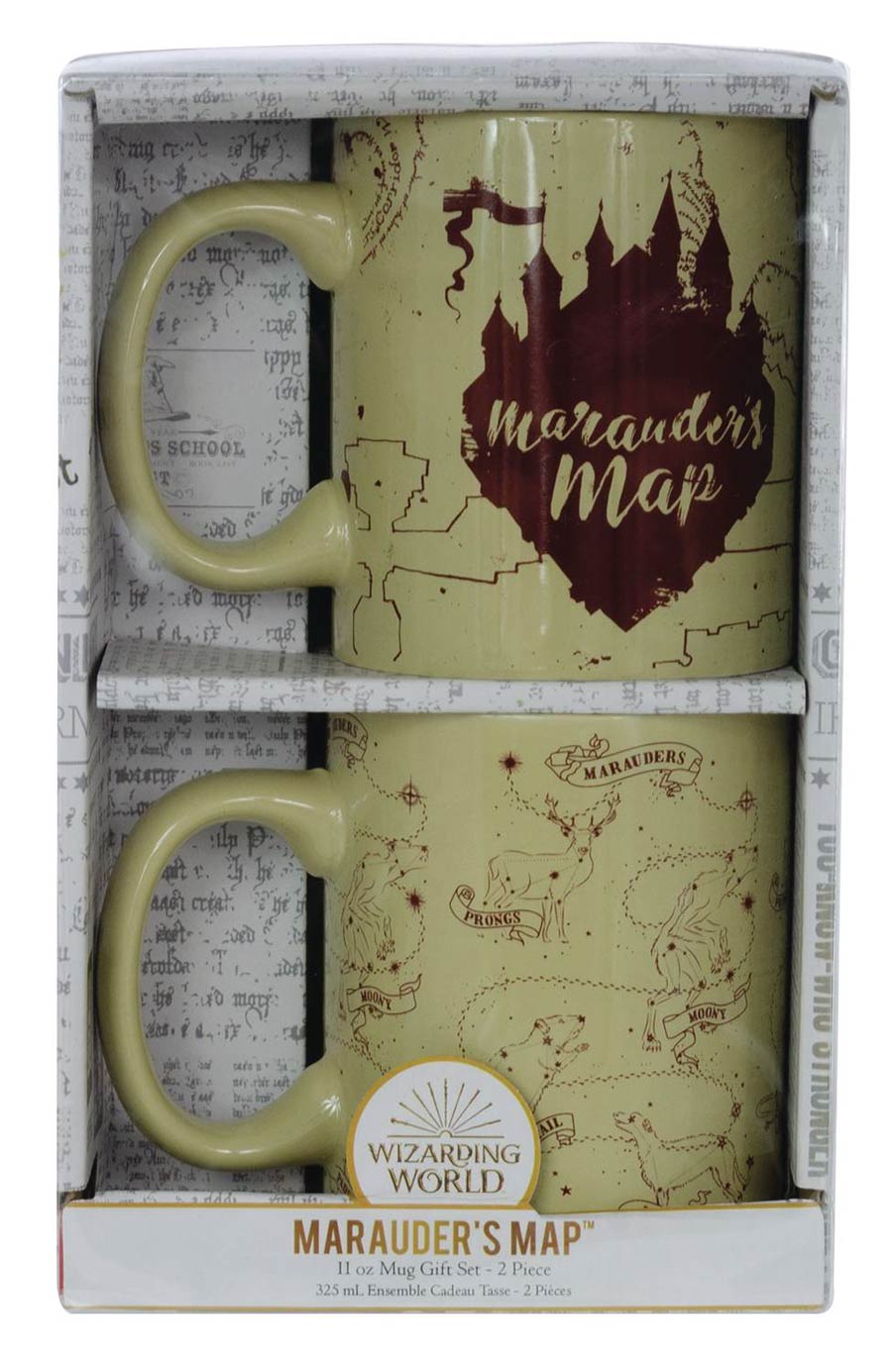 Harry Potter Marauders Map 11-Ounce Mug 2-Pack Set