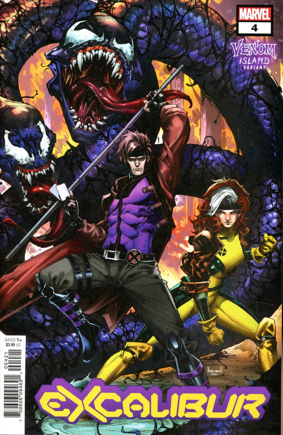 Excalibur Vol 4 #4 Cover B Variant Kael Ngu Venom Island Cover (Dawn Of X Tie-In)