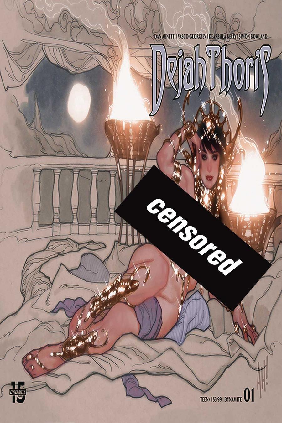 Dejah Thoris Vol 3 #1 Cover Q Incentive Adam Hughes Wraparound Risque Cover