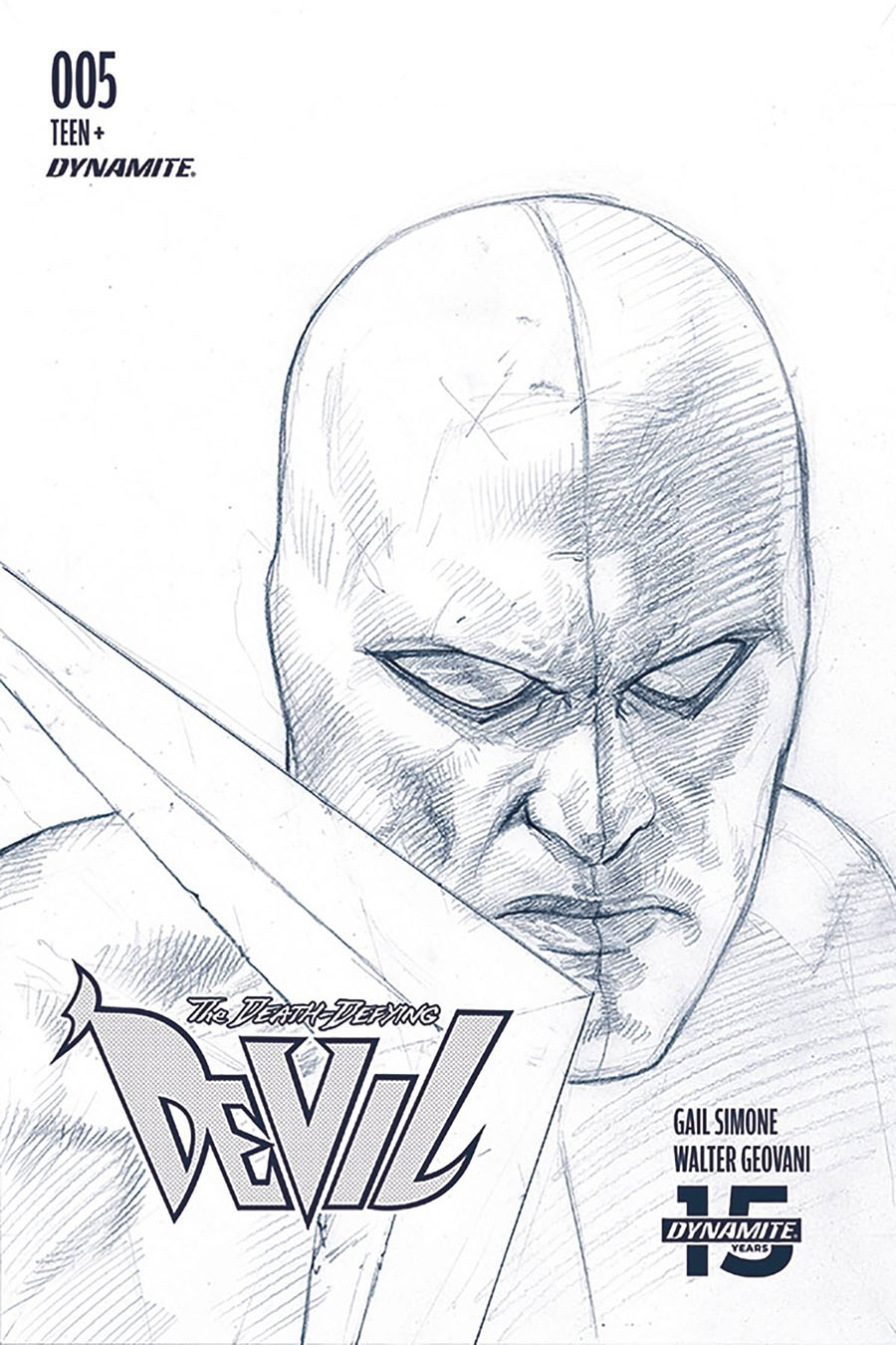 Death-Defying Devil Vol 2 #5 Cover D Incentive Riccardo Federici Black & White Cover