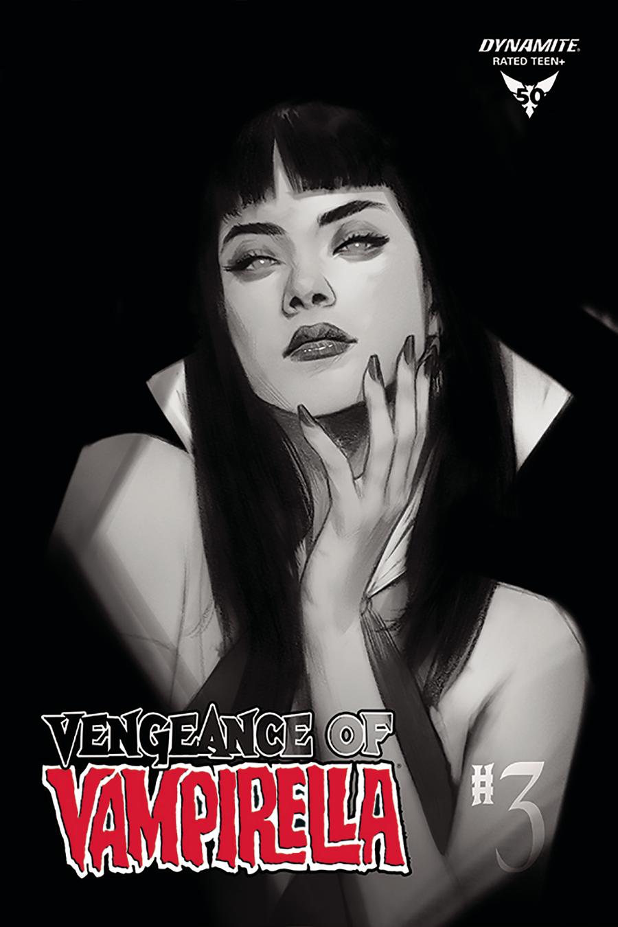 Vengeance Of Vampirella Vol 2 #3 Cover M Incentive Ben Oliver Black & White Cover