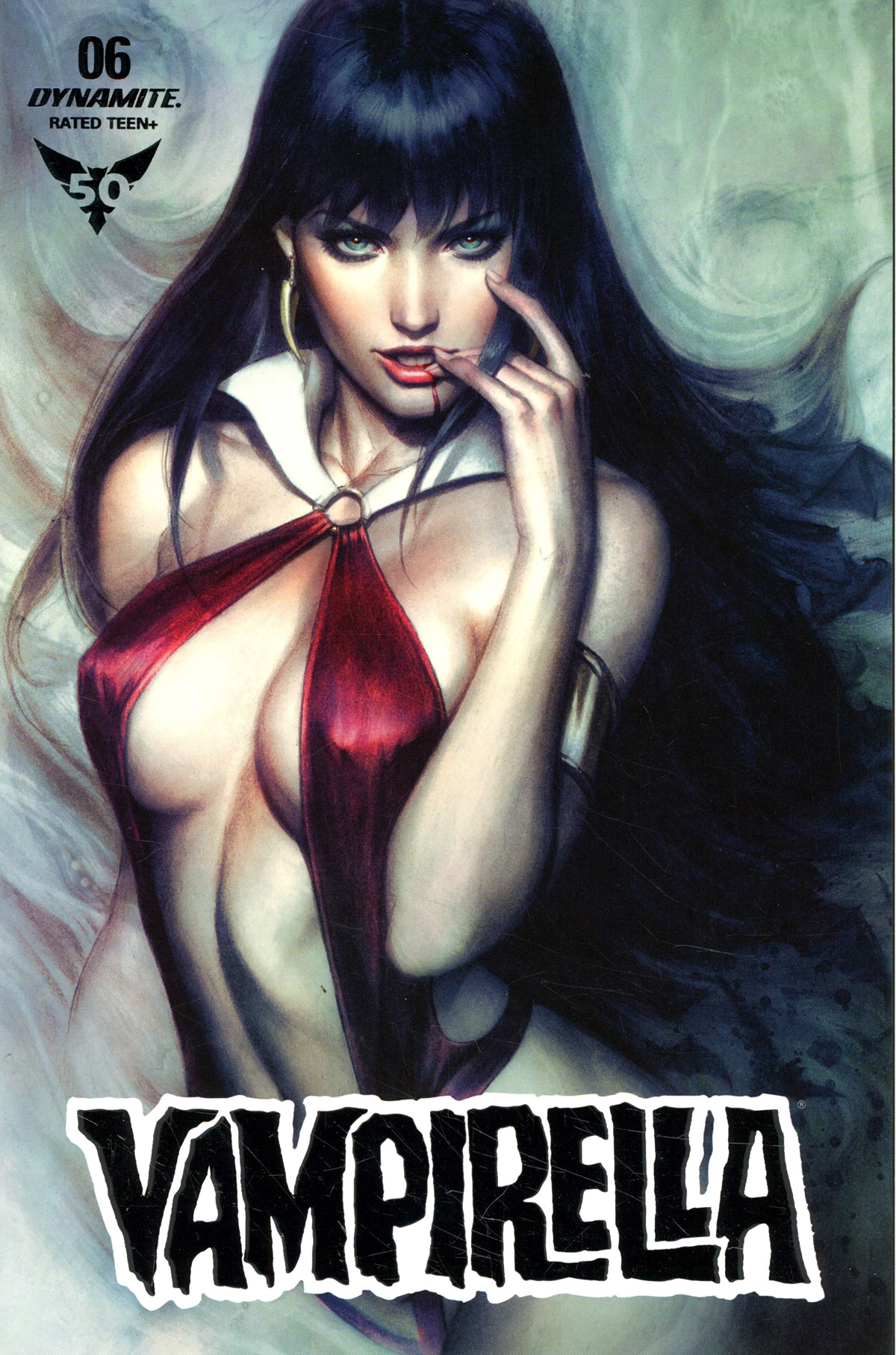 Vampirella Vol 8 #6 Cover Z-B Ultra-Limited Edition Stanley Artgerm Lau Platinum Foil Cover