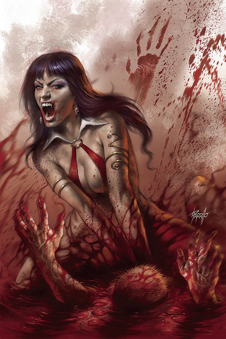 Vengeance Of Vampirella Vol 2 #3 Cover O Limited Edition Lucio Parrillo Virgin Cover