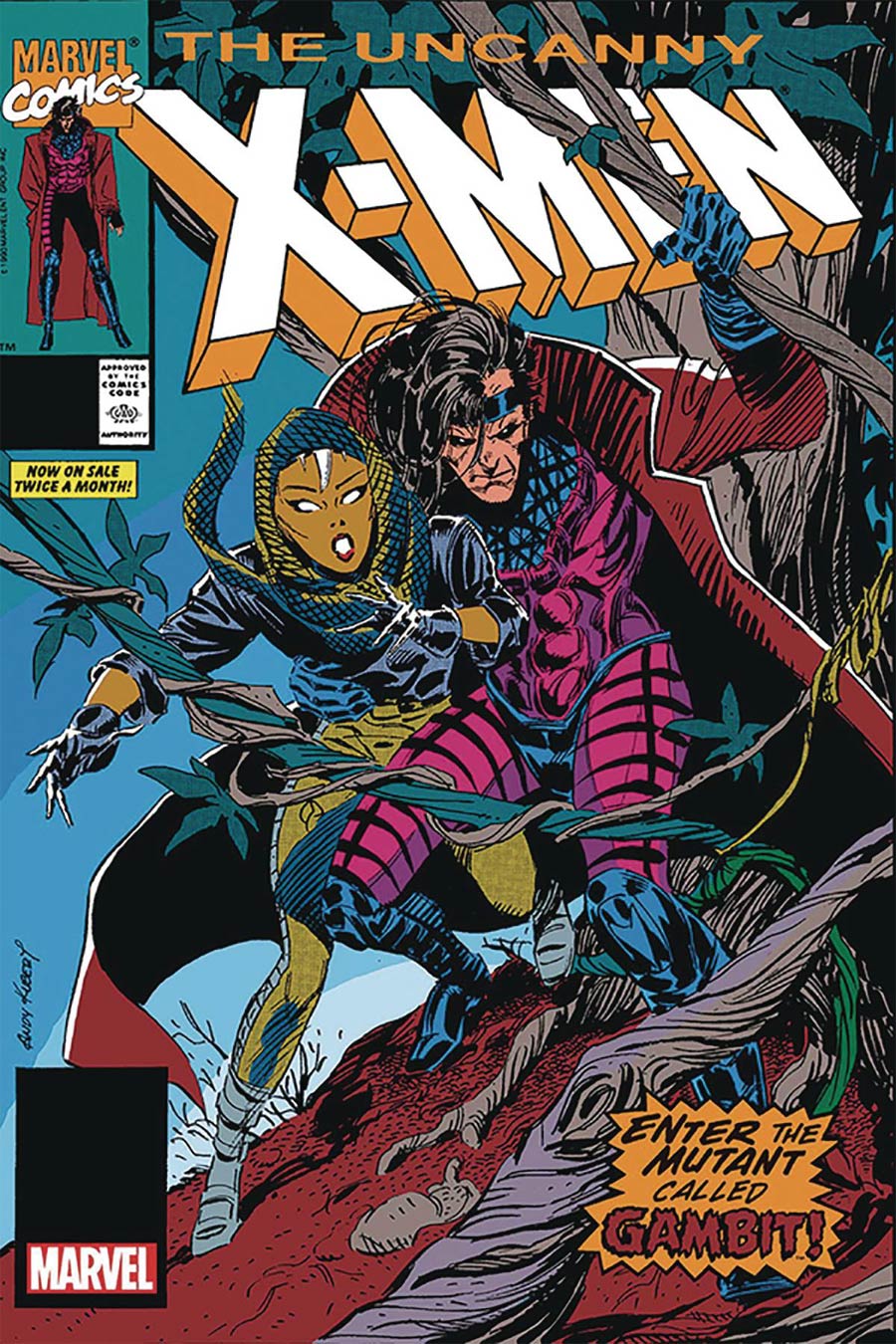 Uncanny X-Men #266 Cover F Facsimile Edition DF Gold Signature Series Signed By Andy Kubert