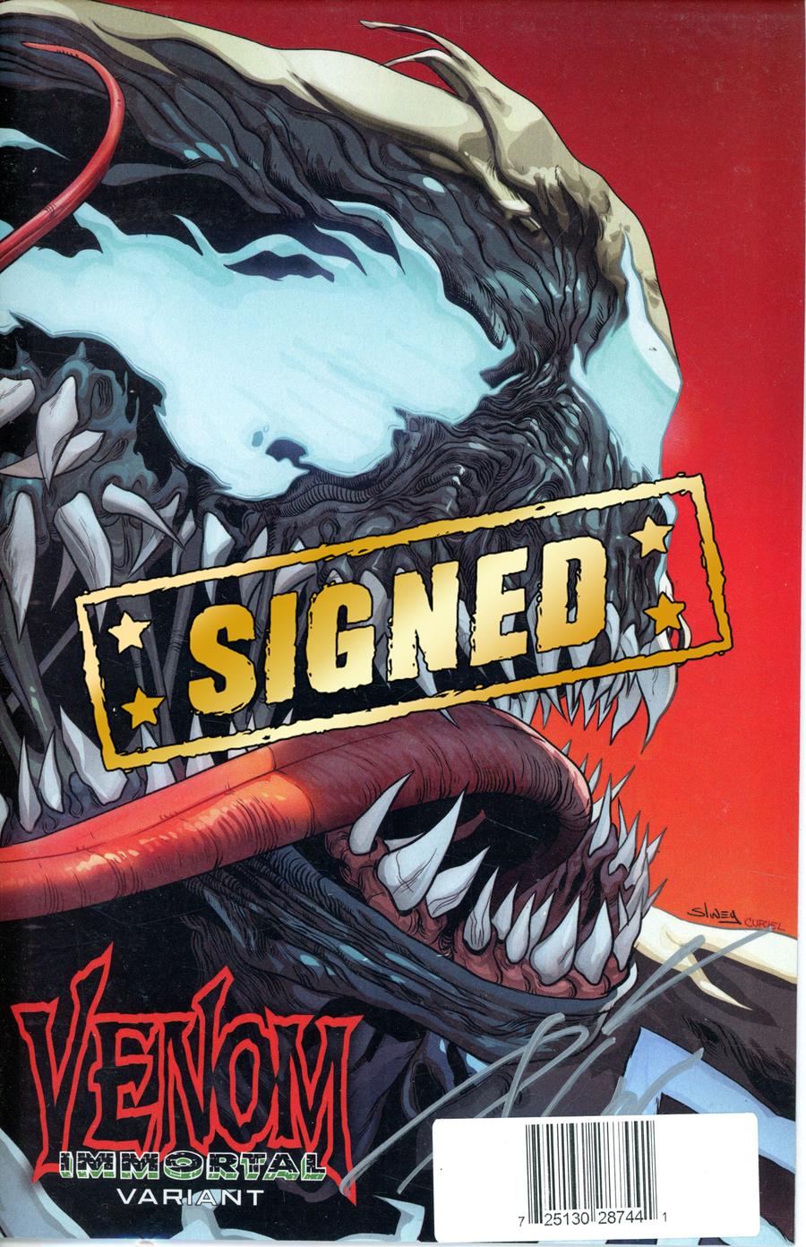 Venom Vol 4 #18 Cover D DF Variant Will Sliney Immortal Wraparound Cover Silver Signature Series Signed By Donny Cates