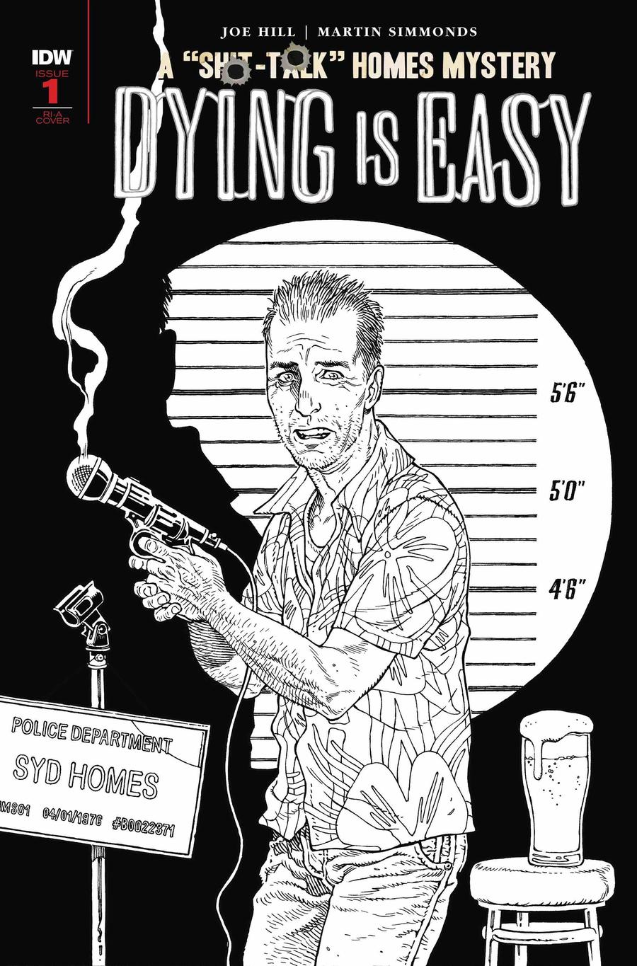 Dying Is Easy #1 Cover C Incentive Gabriel Rodriguez Black & White Cover
