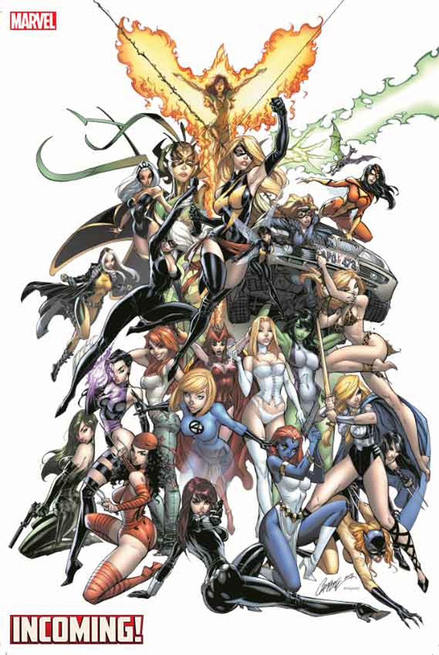 Incoming #1 Cover G Incentive J Scott Campbell Women Of Marvel Hidden Gem Variant Cover