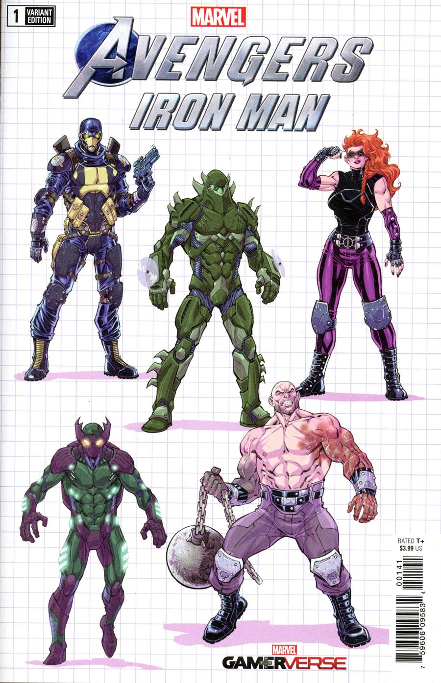 Marvels Avengers Iron Man #1 Cover D Incentive Todd Nauck Villain Design Variant Cover