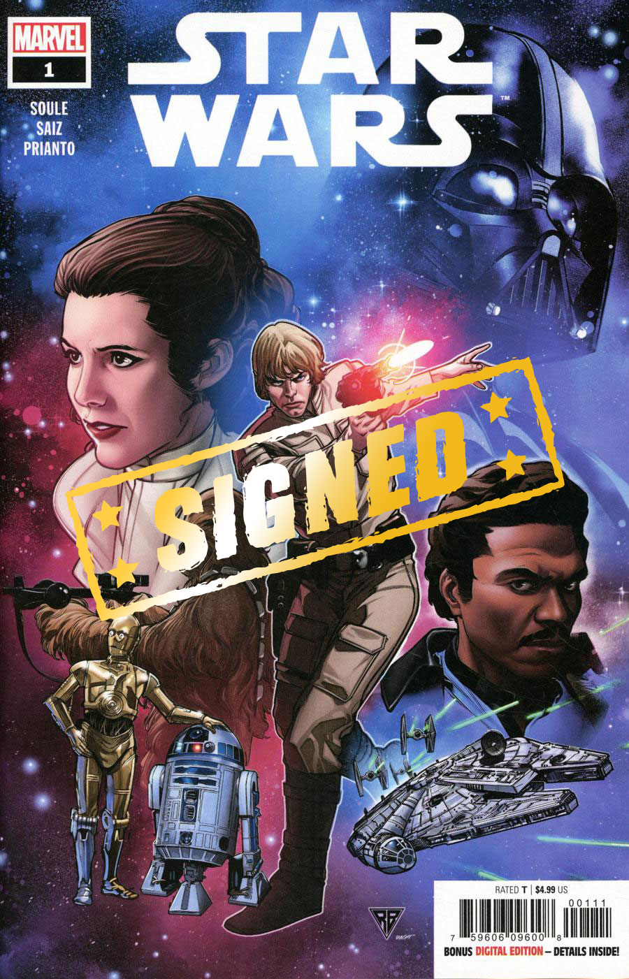 Star Wars Vol 5 #1 Cover N Regular RB Silva Cover Signed By Charles Soule