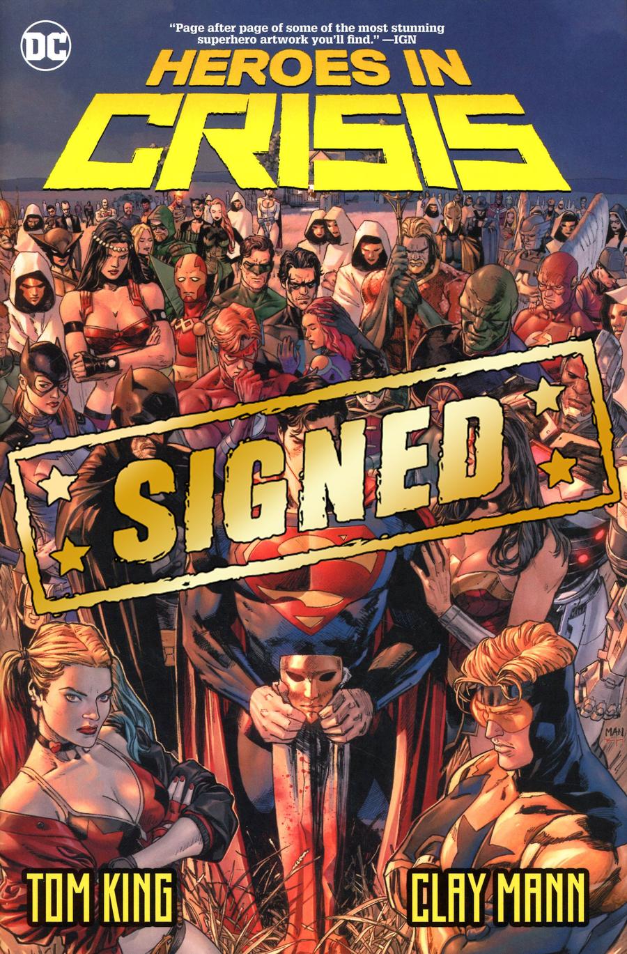 Heroes In Crisis HC Signed By Tom King