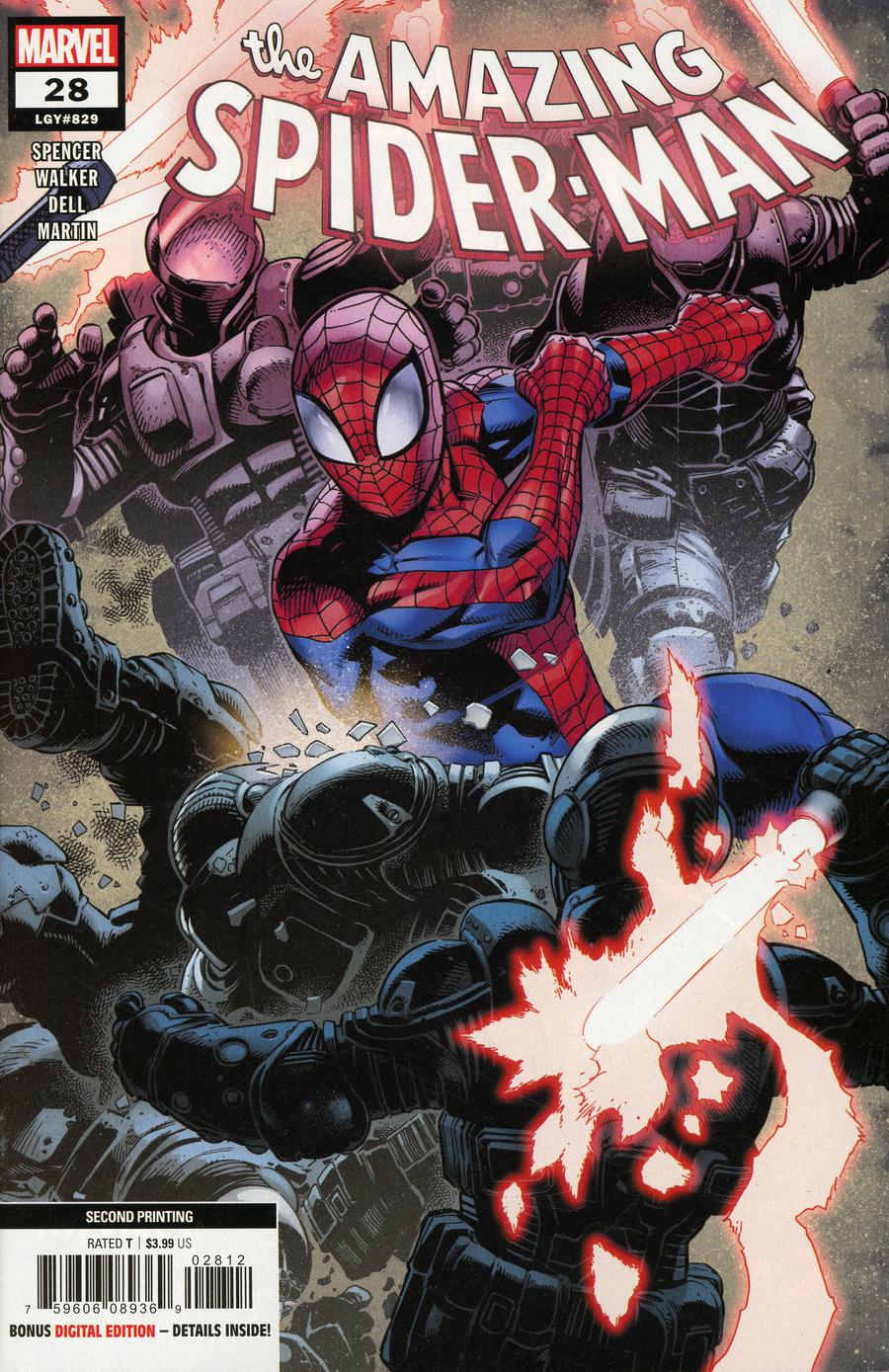 Amazing Spider-Man Vol 5 #28 Cover D 2nd Ptg Variant Kev Walker Cover