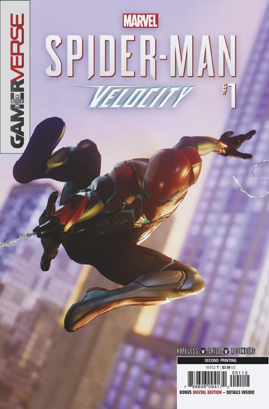 Spider-Man Velocity #1 Cover E 2nd Ptg Variant Cover