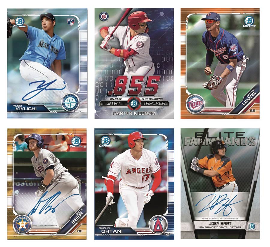 Bowman 2019 Chrome Baseball Trading Cards Pack