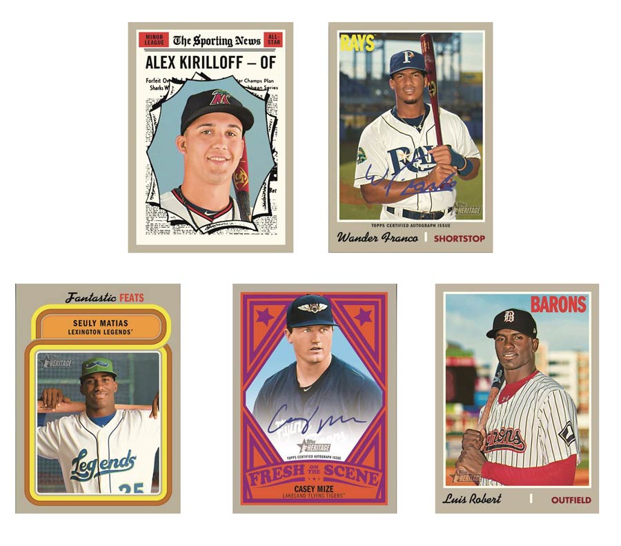 Topps 2019 Heritage Minor League Baseball Trading Cards Pack