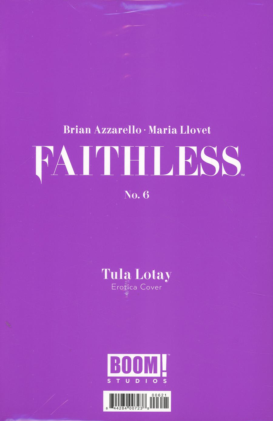 Faithless #6 Cover D Variant Tula Lotay Erotica Cover Without Polybag