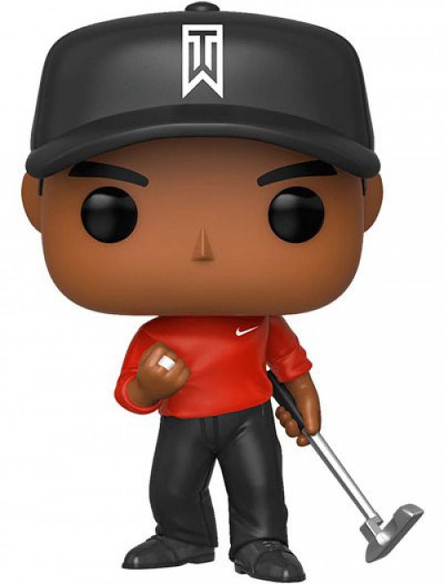 POP Golf Tiger Woods Red Shirt Vinyl Figure