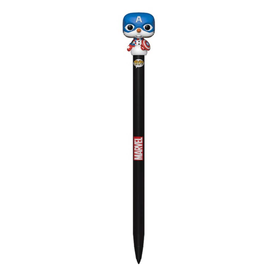 POP Pen Topper Marvel Holiday - Captain America