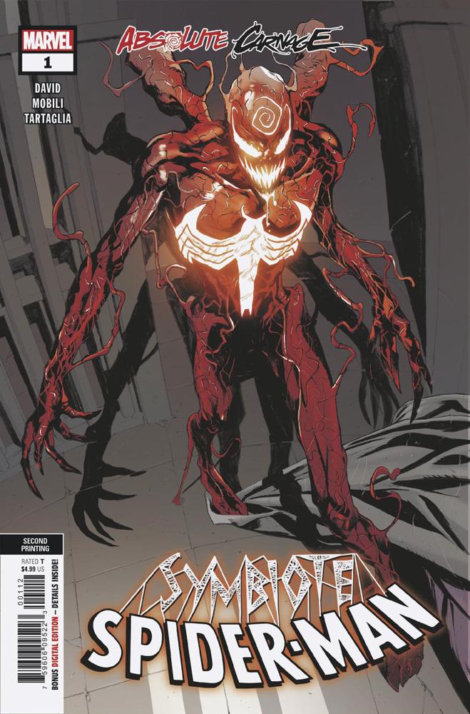 Absolute Carnage Symbiote Spider-Man #1 Cover G 2nd Ptg Variant Francesco Mobili Cover