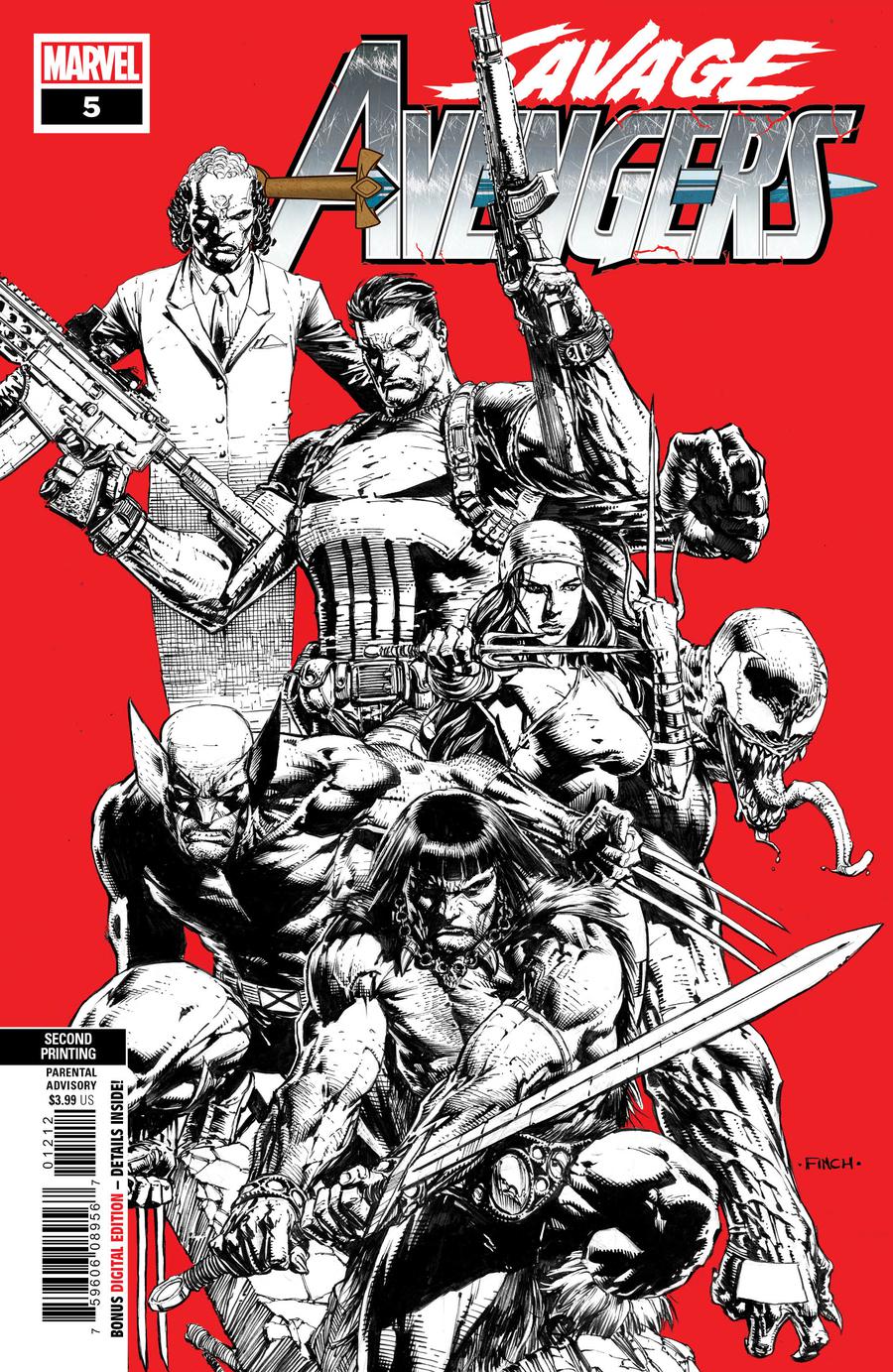 Savage Avengers #5 Cover C 2nd Ptg Variant David Finch Cover