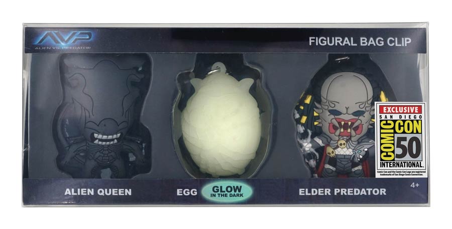 Alien vs Predator Convention Exclusive 3D Foam Bag Clip 3-Piece Set