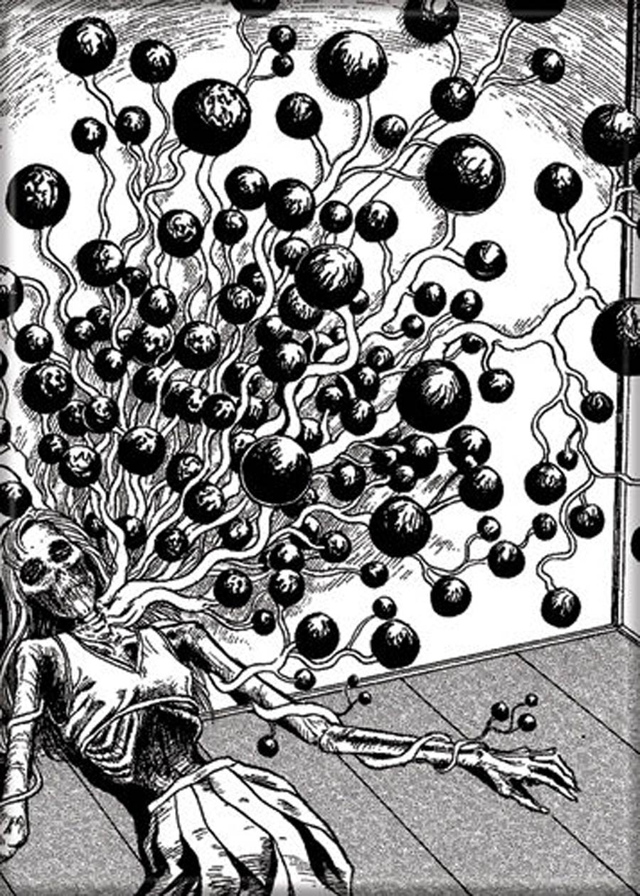 Junji Ito 2.5x3.5-inch Magnet - Blood Bubble Bush (73416JI)