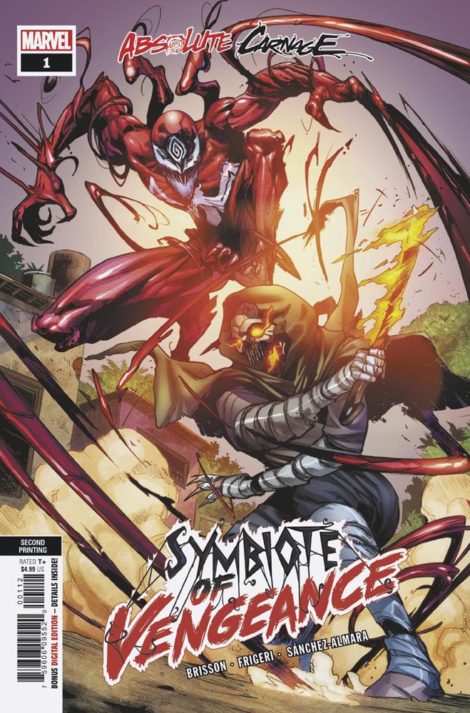 Absolute Carnage Symbiote Of Vengeance #1 Cover E 2nd Ptg Variant Juan Frigeri Cover