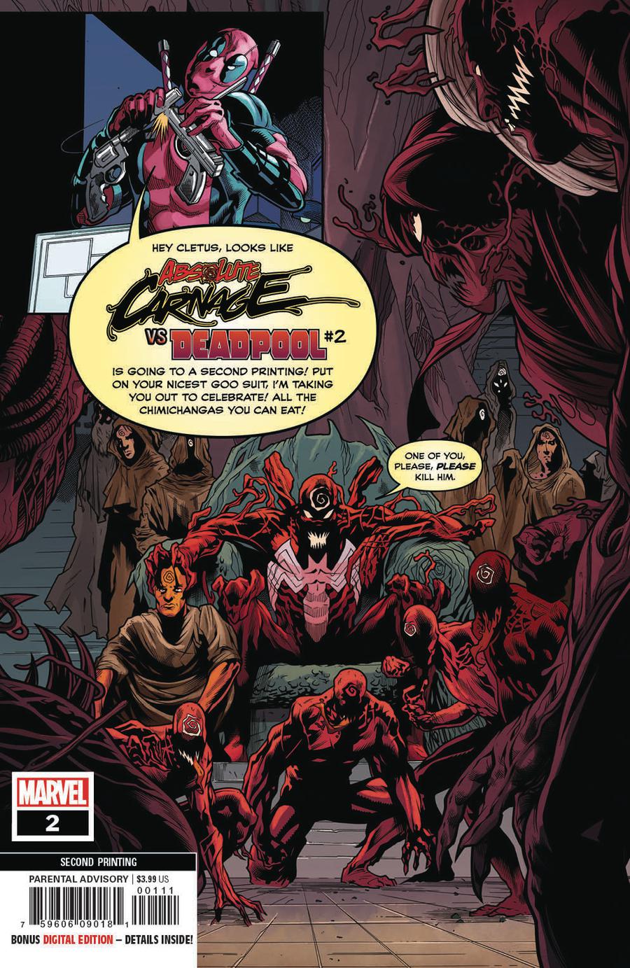 Absolute Carnage vs Deadpool #2 Cover D 2nd Ptg Variant Marcelo Ferreira Cover