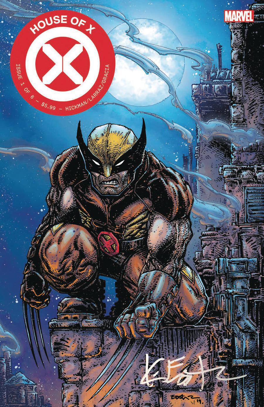 House Of X #1 Cover V Clover Press Exclusive Kevin Eastman Variant Cover Signed By Kevin Eastman