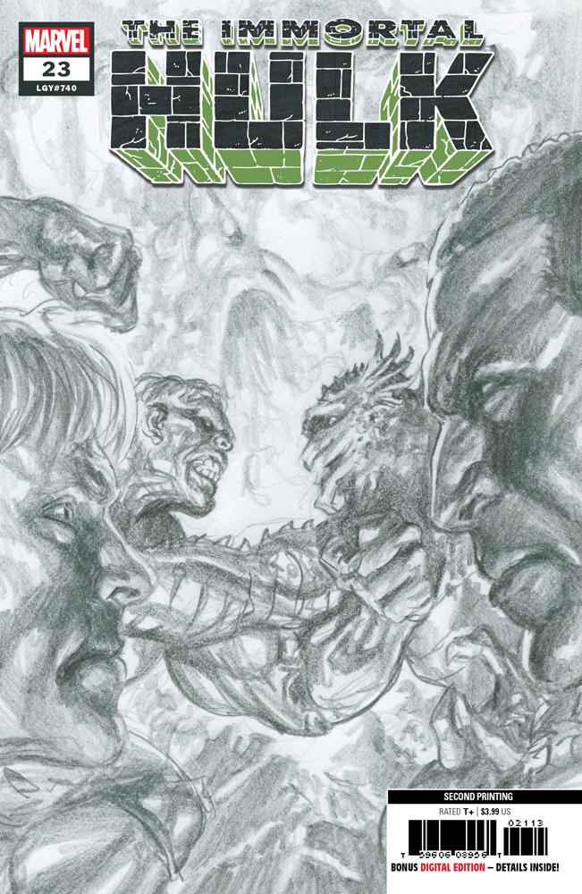 Immortal Hulk #23 Cover C 2nd Ptg Variant Alex Ross Cover