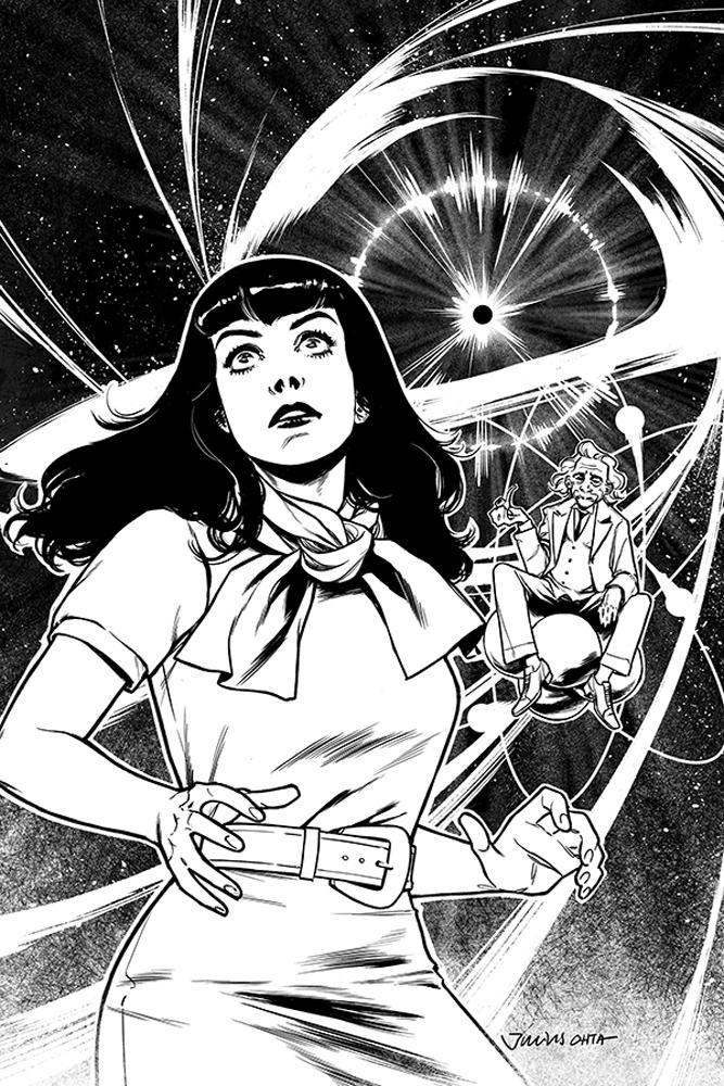 Bettie Page Unbound #5 Cover F Variant Julius Ohta Black & White Virgin Cover