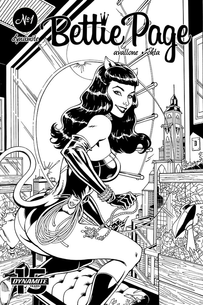 Bettie Page Unbound #5 Cover H Incentive John Royle Black & White Dressed Cover