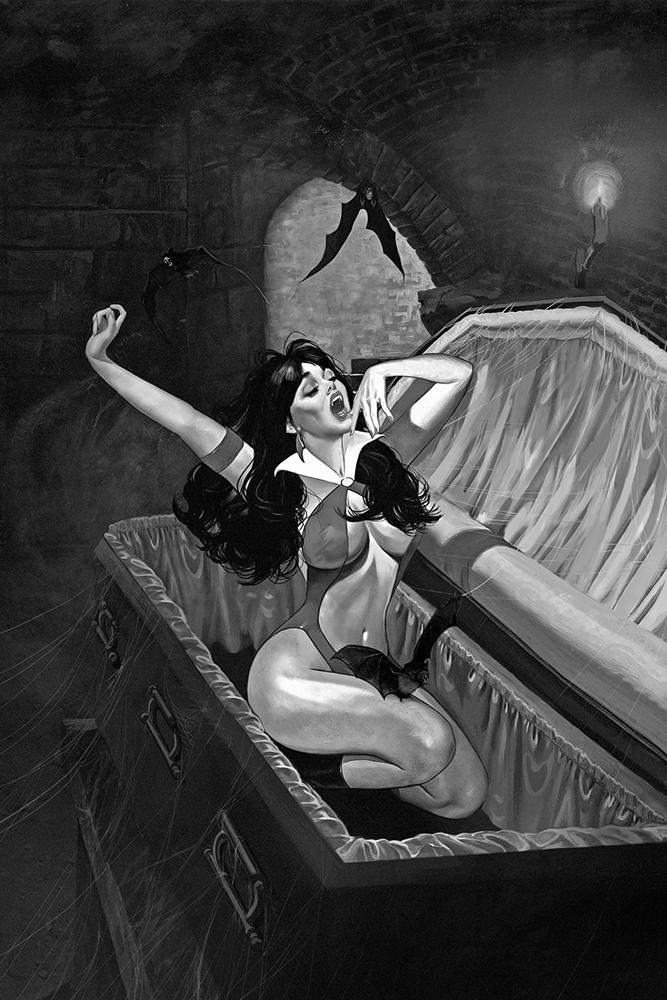 Vampirella Vol 8 #4 Cover H Incentive Fay Dalton Black & White Virgin Cover