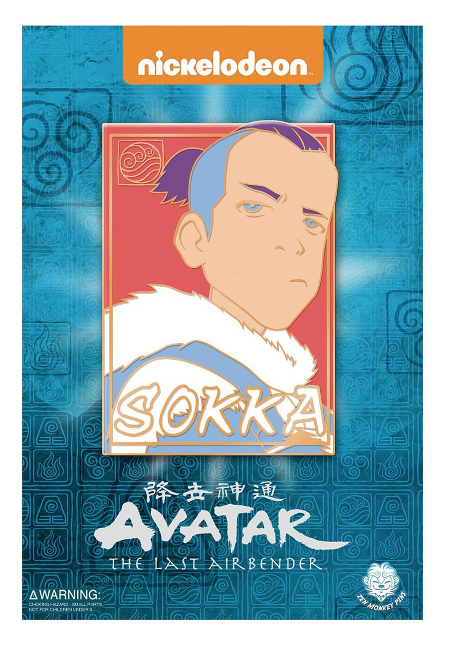 Avatar The Last Airbender Pastel Pin - Sokka