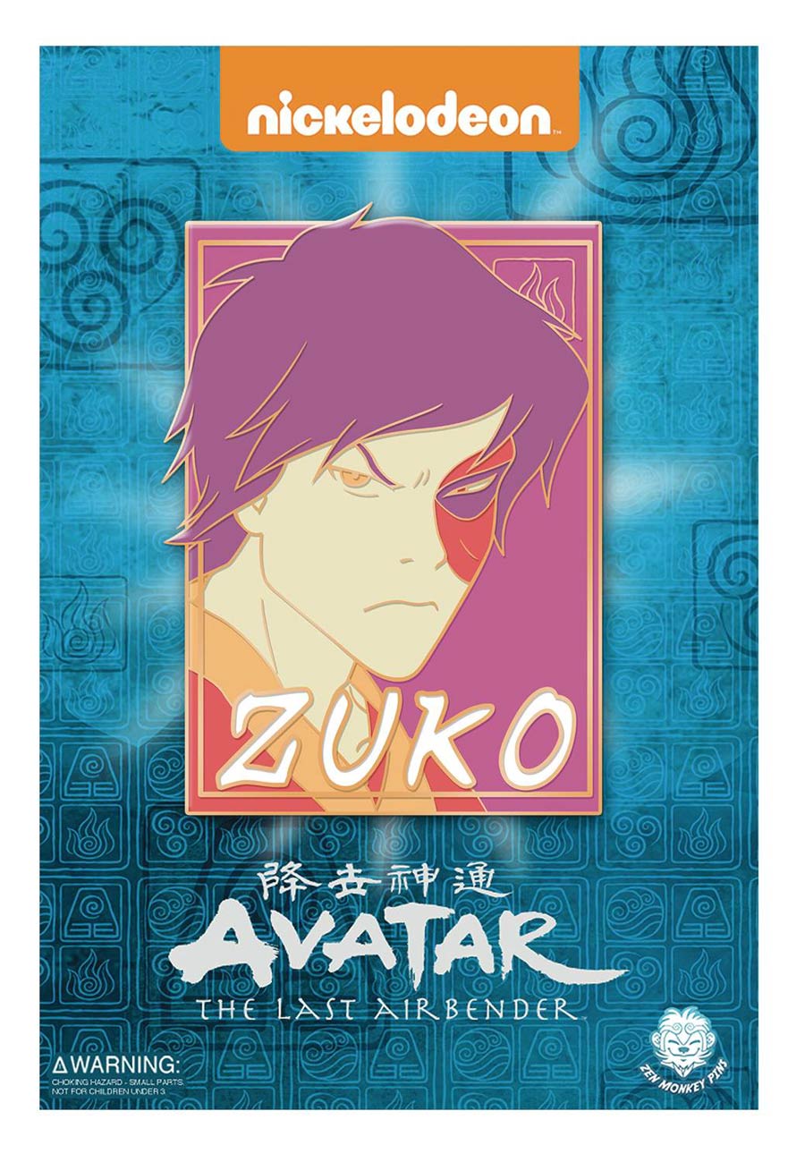 Avatar The Last Airbender Pastel Pin - Zuko