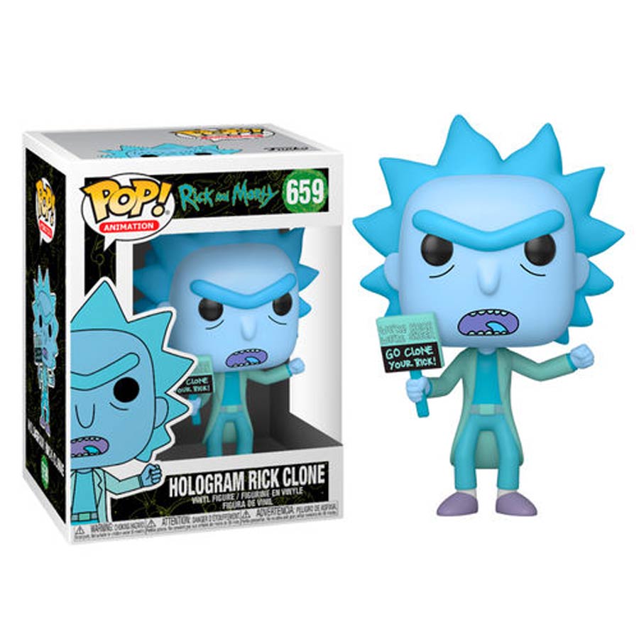 POP Animation Rick And Morty Hologram Rick Clone Vinyl Figure