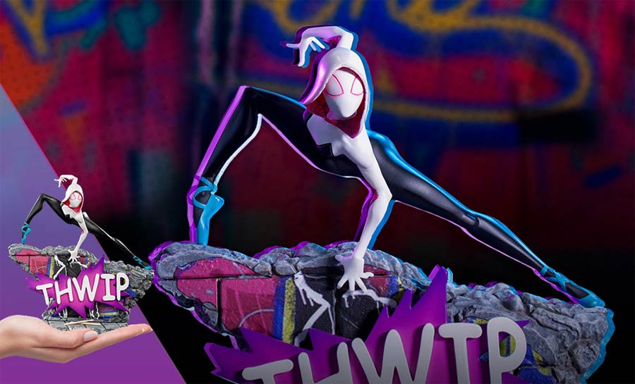 Spider-Man Into The Spider-Verse Gwen Stacy 1/10 Scale Battle Diorama Art Scale Statue