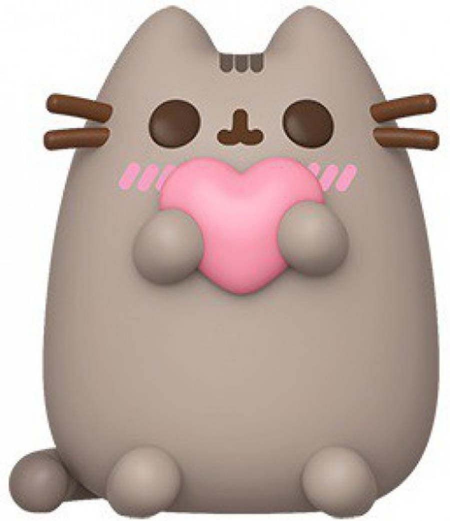 POP Pusheen Pusheen With Heart Vinyl Figure