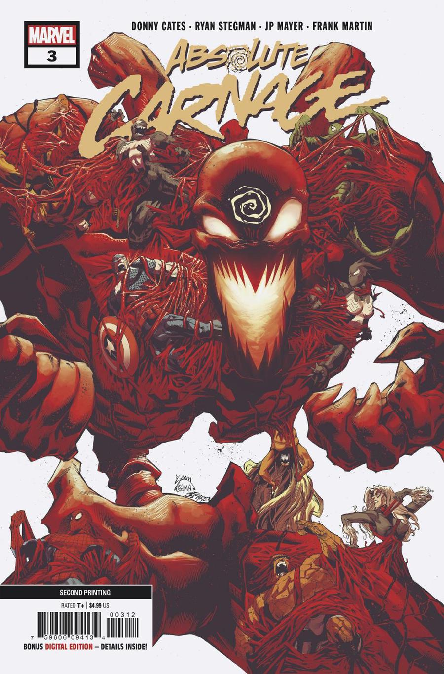 Absolute Carnage #3 Cover H 2nd Ptg Variant Ryan Stegman Cover