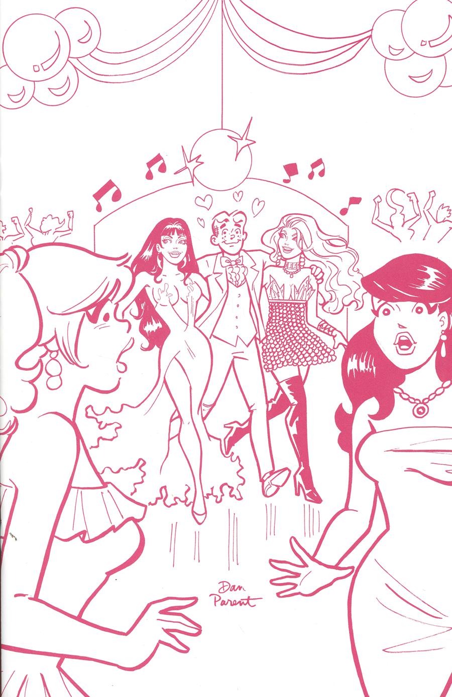 Red Sonja And Vampirella Meet Betty And Veronica #6 Cover I Incentive Dan Parent Pink Tint Virgin Cover