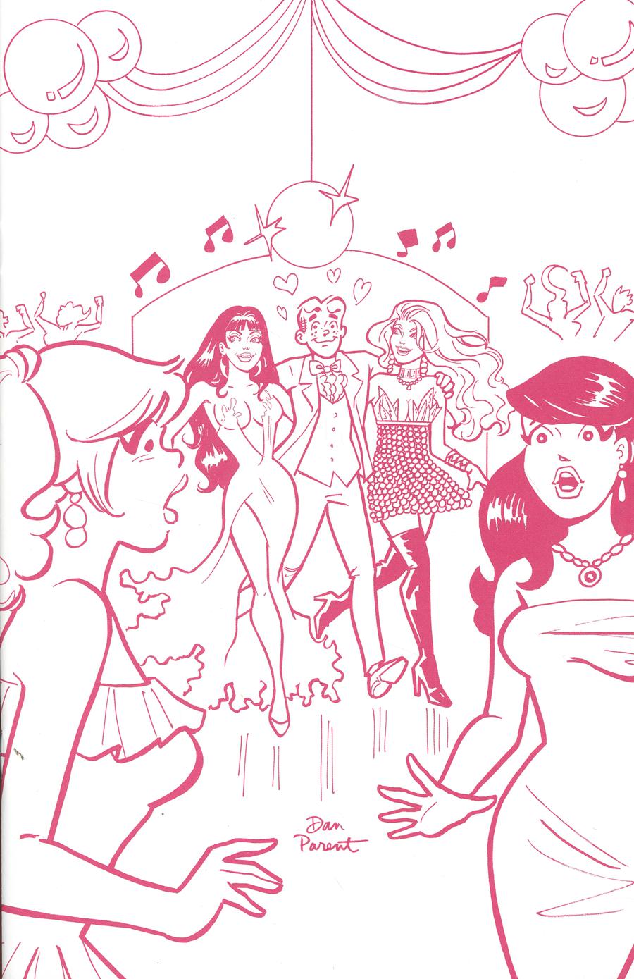 Red Sonja And Vampirella Meet Betty And Veronica #6 Cover I Incentive Dan Parent Pink Tint Virgin Cover