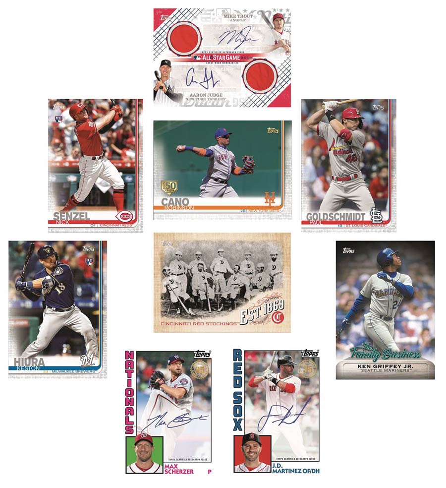 Topps 2019 Update Series Baseball Jumbo Trading Cards Pack