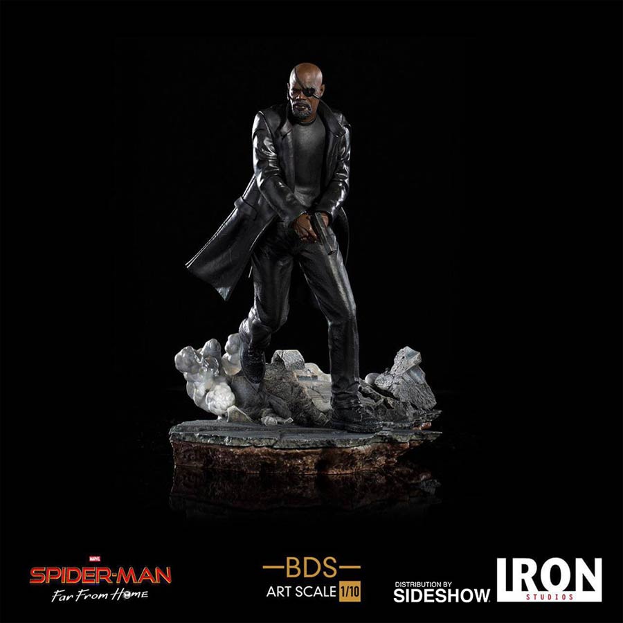 Spider-Man Far From Home Nick Fury 1/10 Scale Battle Diorama Art Scale Statue