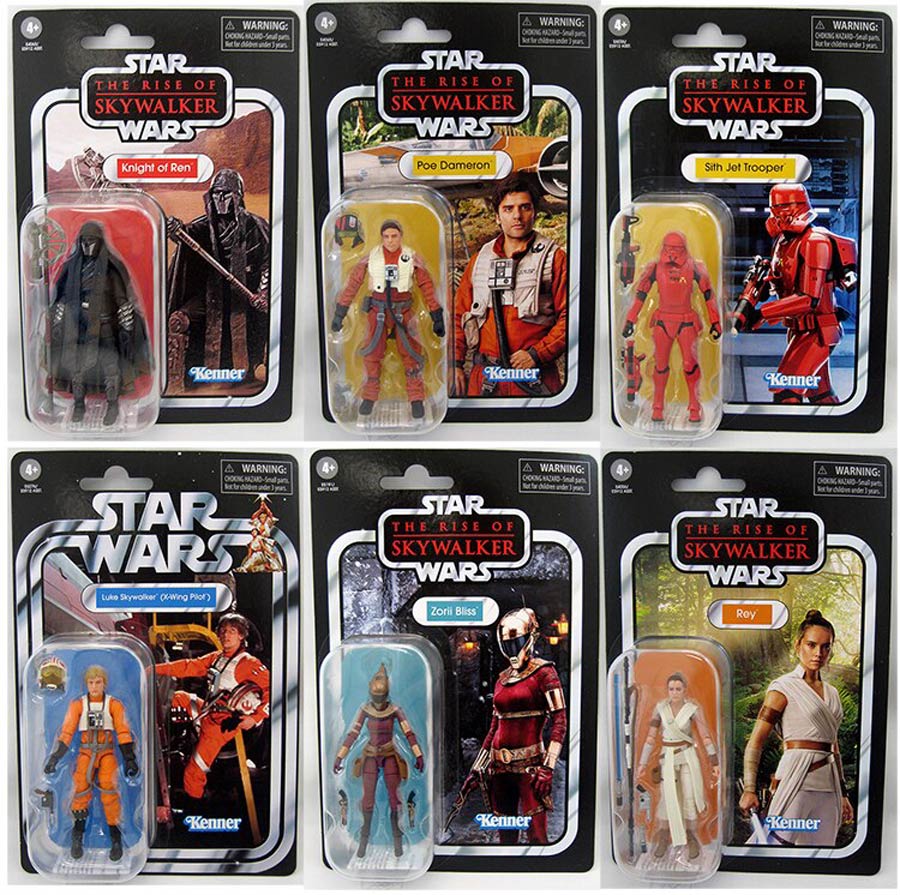 Star Wars Vintage Series 3.75-Inch Action Figures Episode 9 Wave 2 Assortment Case of 8 Figures