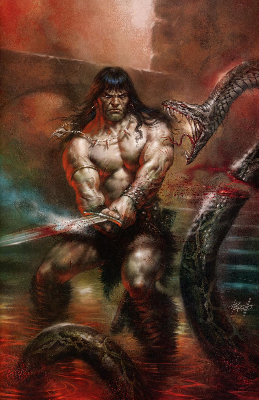 Conan The Barbarian Vol 4 #1 Cover T Scotts Collectables & CK Elite Exclusive Lucio Parrillo Virgin Cover