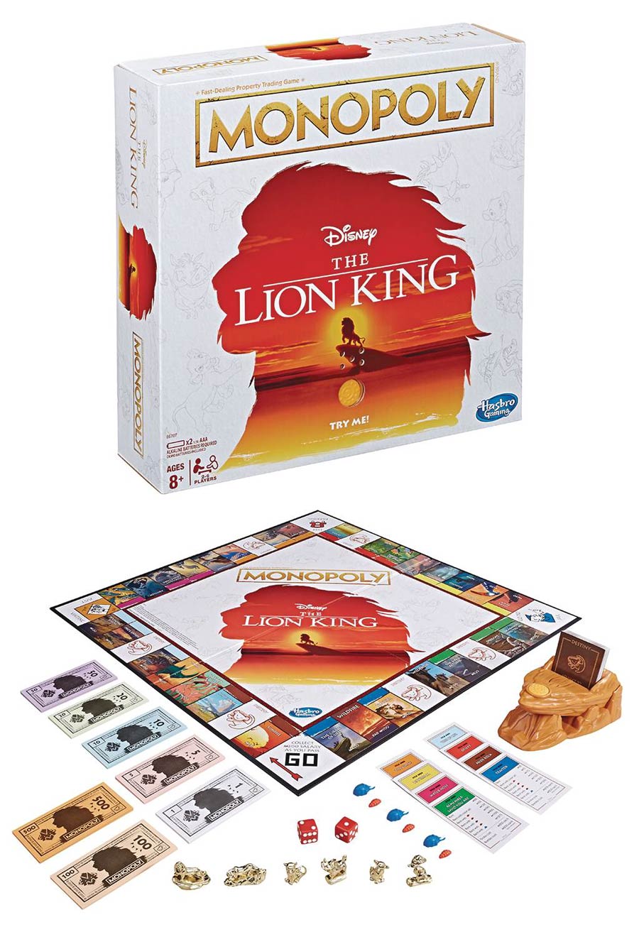Monopoly Disney Lion King Edition Game Case
