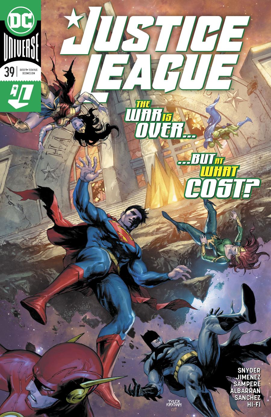 Justice League Vol 4 #39 Cover A Regular Tyler Kirkham Cover